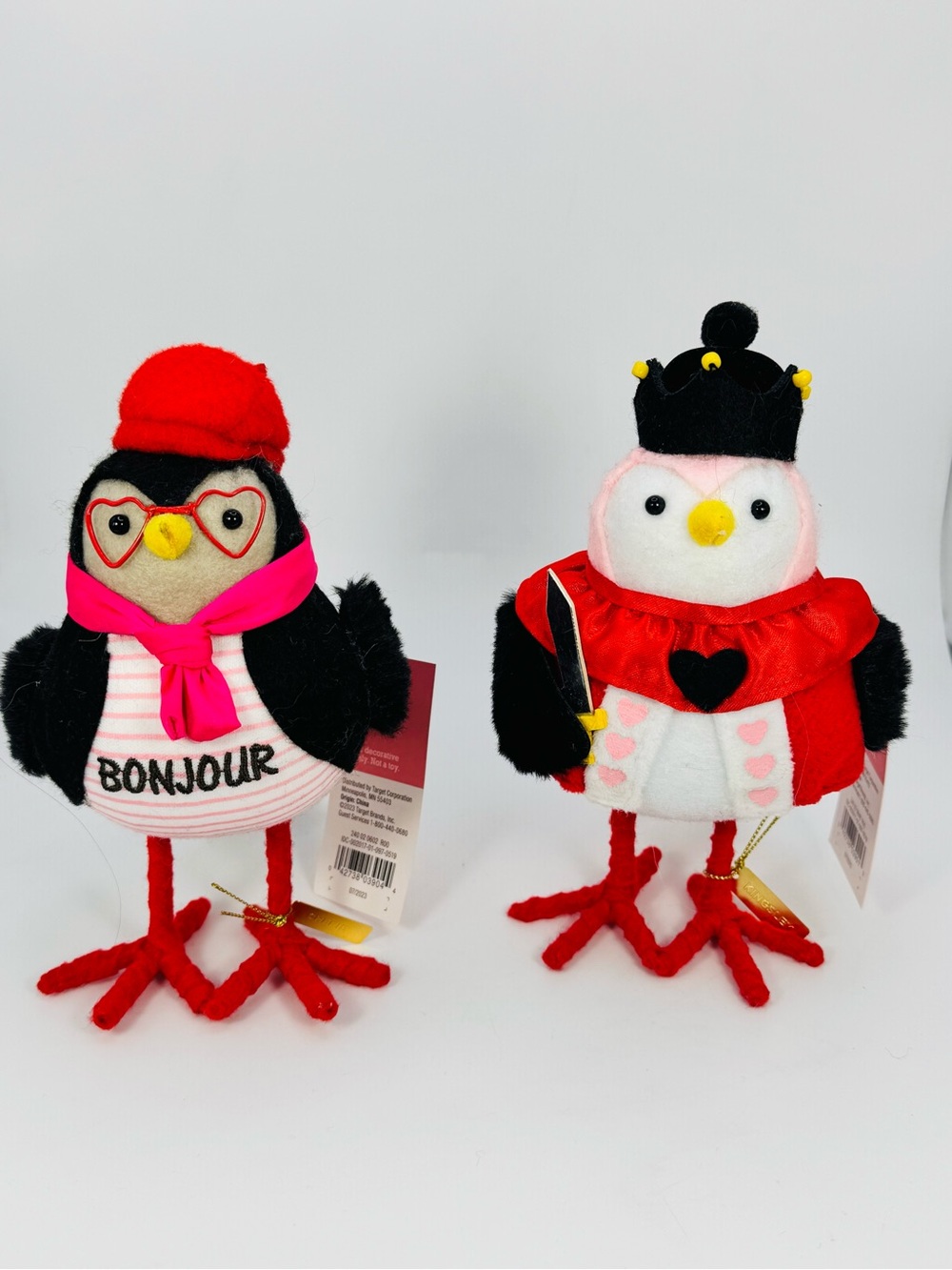 Target Spritz Birds Kingsley Cherie Set Of 2 Valentines Day Decor NWT 2024